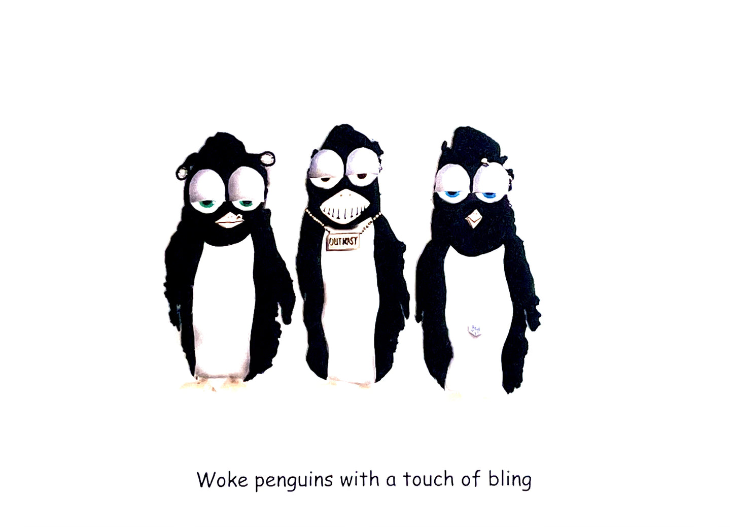 Woke Penguins With A Touch Of Bling