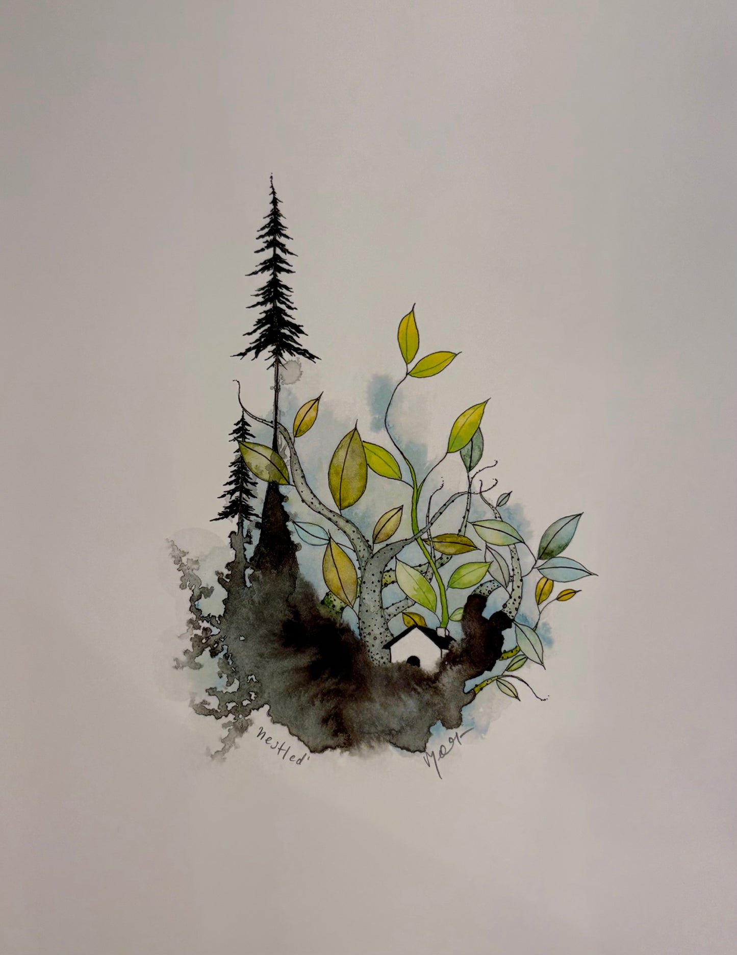 Nestled