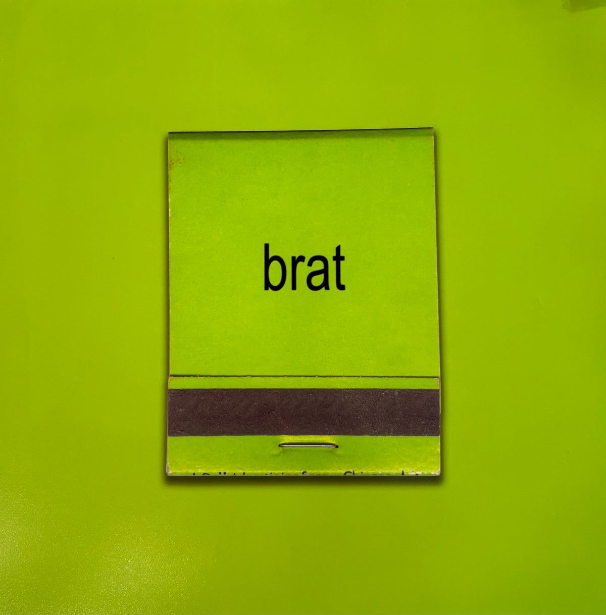 BRAT green back