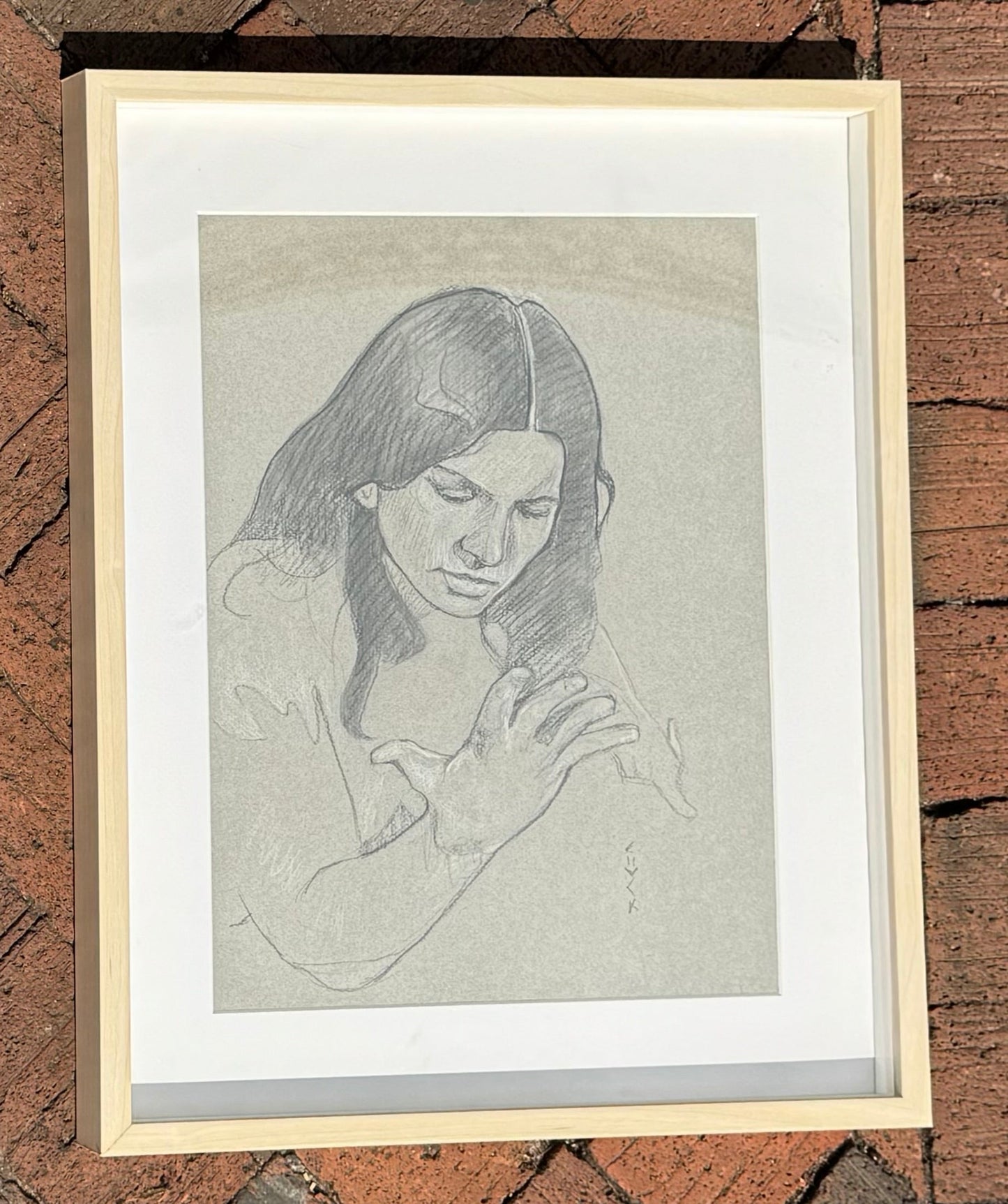 Girl Looking at Fingers