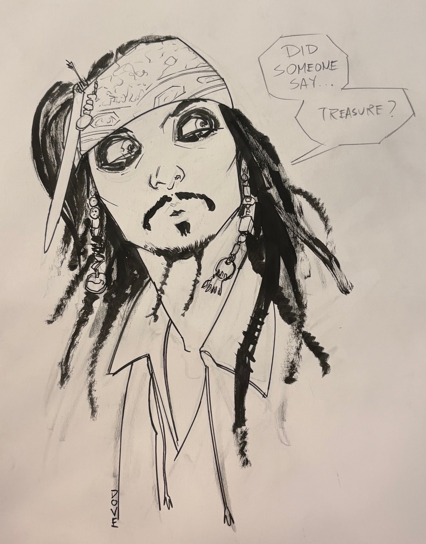 Sparrow Comic Sketch 3