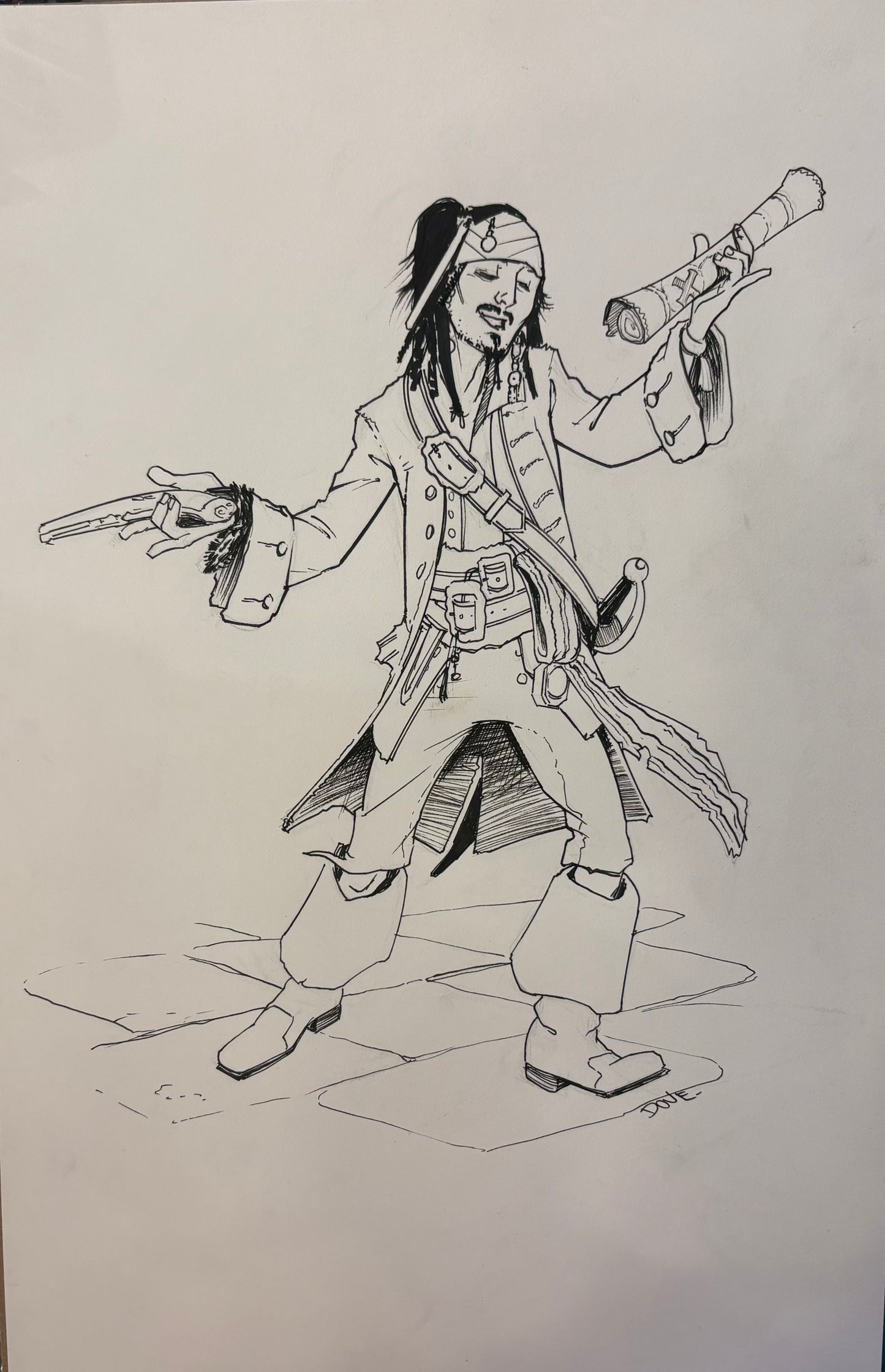 Sparrow Comic Sketch 7