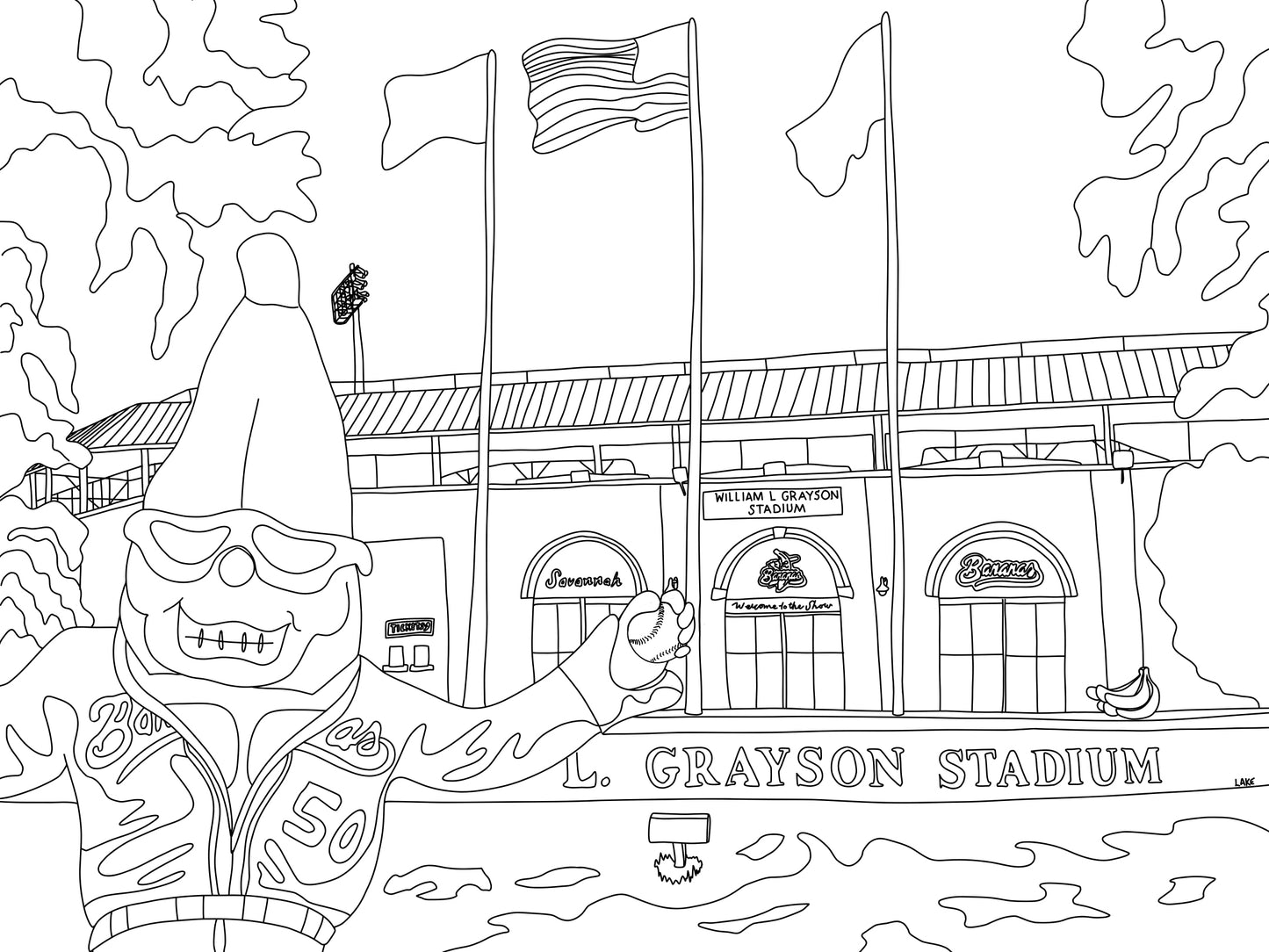 Grayson Stadium & Bananas