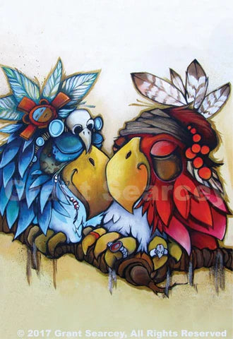 Tribal Love Birds