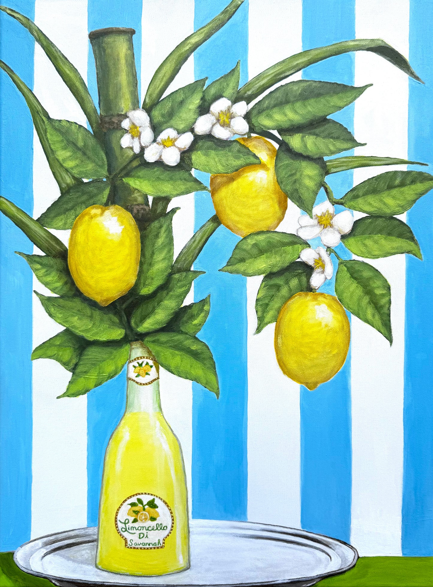 Limoncello Blue Stripe