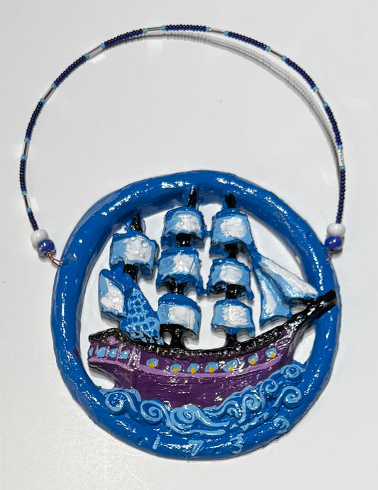 Wall Charm Plaque Ship 31