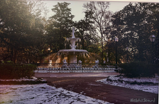 Frozen Forsyth Fountain- Whittaker view