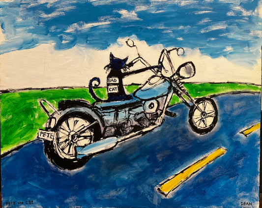 (#1126) Bad Biker Cat