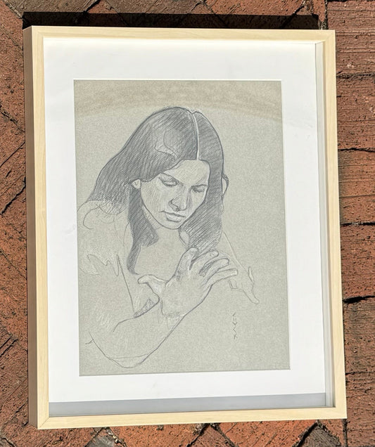 Girl Looking at Fingers