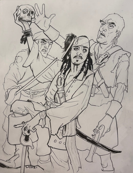 Sparrow Comic Sketch 2