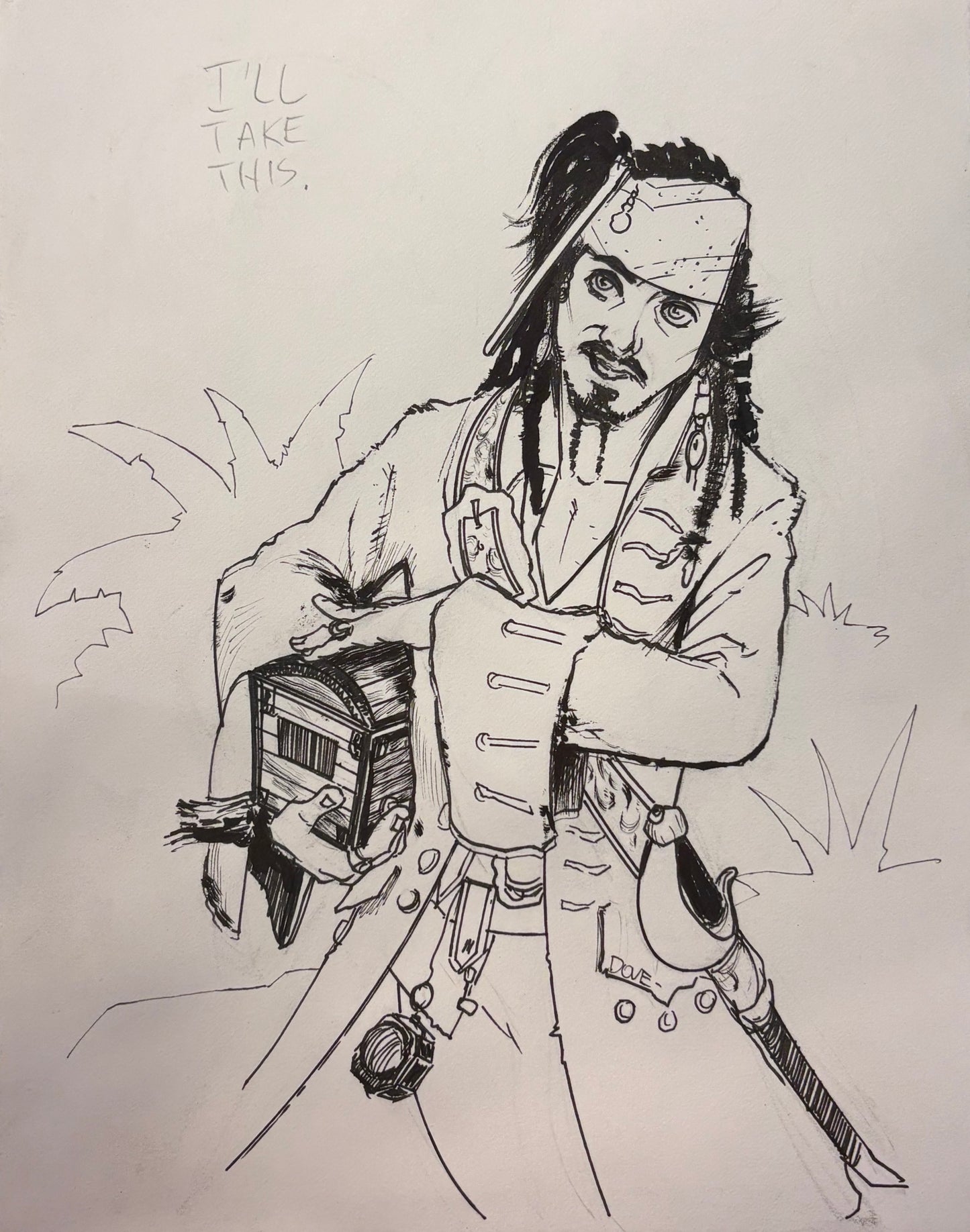 Sparrow Comic Sketch 4