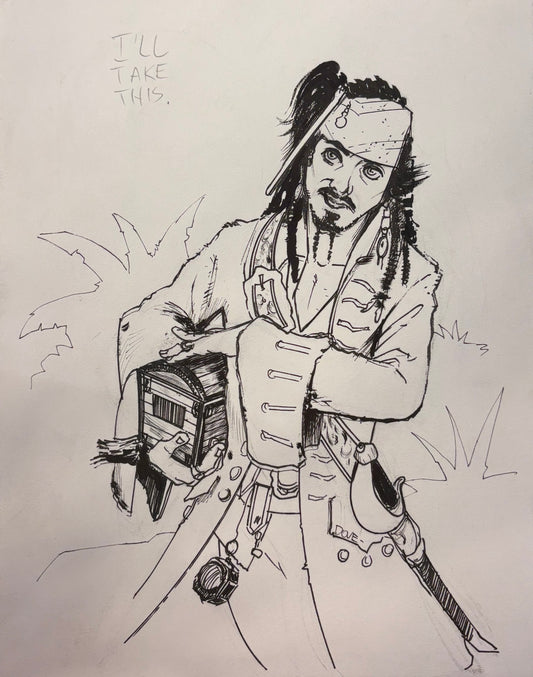 Sparrow Comic Sketch 4
