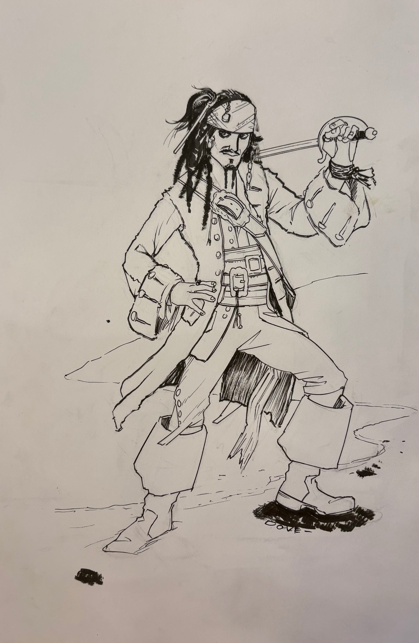 Sparrow Comic Sketch 8