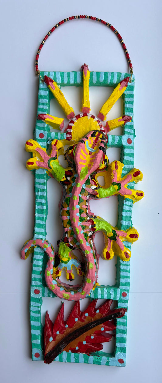 Wall Charm Panel Lizard 2